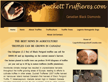 Tablet Screenshot of ducketttruffieres.com